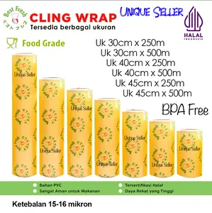 Plastik Wrapping Rol 30cm x 500m Best Fresh Cheffy / Wrapping Makanan Roll 30 cm x 500 m Best Fresh Chefy / Plastik Wrapping Film Makanan Roll / Cling Wrap Makanan 30cm