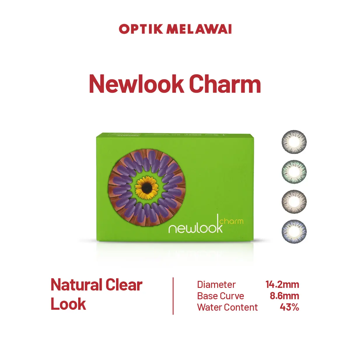 Newlook Charm Moisture Retention Brown - Lensa Kontak