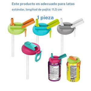 Tapa de silicona para lata de bebida, 4 unidades reutilizables y a prueba de fugas, accesorios para bebidas para el hogar, viajes y exteriores