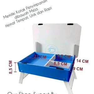 meja belajar lipat koper karakter Furniture