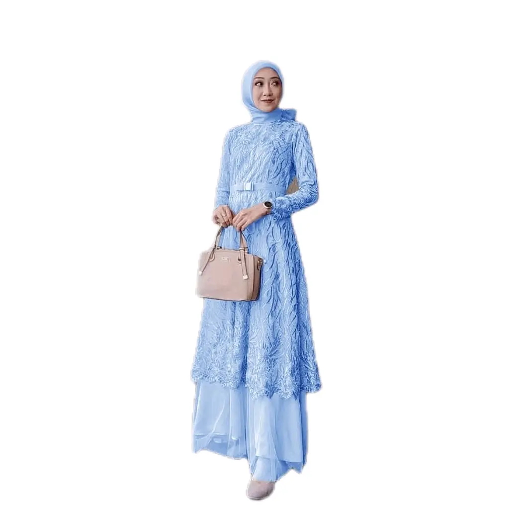 Gamis Terlaris/Fashion Muslim Wanita/Gaun Pita  tile Mutiara/Gamis Kondangan/ Dress Panjang/ Maxi/L/XL/XXL / MAXY ALMIRA
