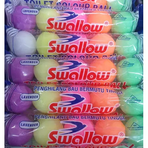 Kamper Penghilang Bau Toilet Colour Ball Kapur Barus Pewangi ruangan lemari baju kamar mandi
