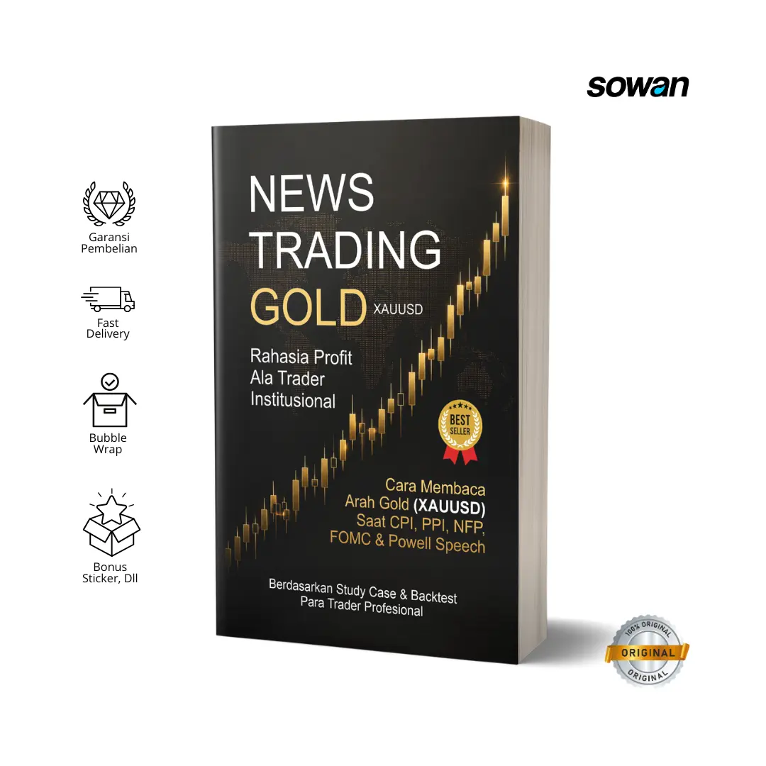Sowan Pustaka | Buku News Trading Gold: Rahasia Profit Ala Trader Institusional  | King Trader