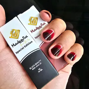 Henna Madeena Kutek Halal Tahan Lama Pacar Inai Kuku Merah Coklat Hitam Maroon Hena Nail Polish Art Red Pewarna