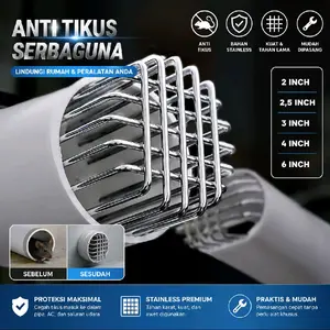 saringan saluran pembuangan drainase pipa pvc stainles steel