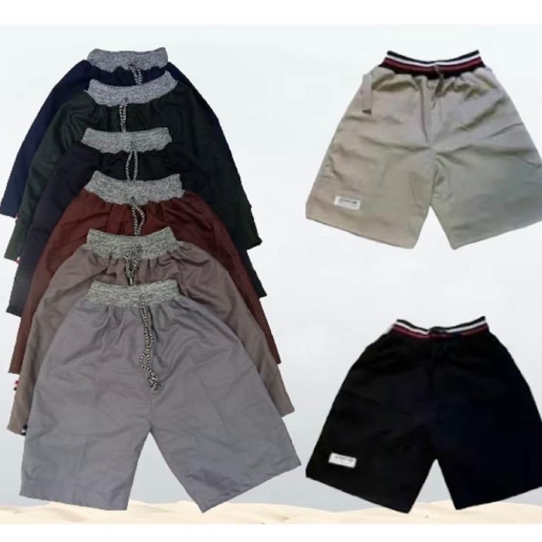 NAYOMI OFFICIAL • Paket 100rb dapat 10pcs || celana pendek anak unisex pria wanita usia 3-10tahun fashion chinos POLOS harian pinggang karet melar bahan katun nyaman adem 8