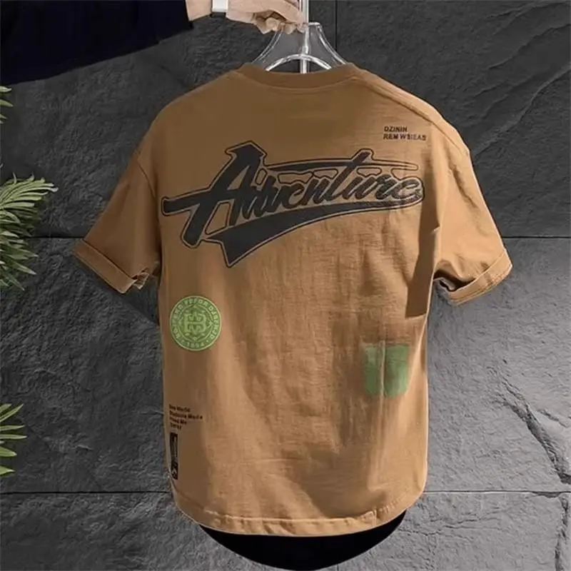 Áo Thun Cotton Nguyên Chất, 100%, Unisex, Tay Ngắn, Ngoại Cỡ Và Ngoại Cỡ (6XL), In Chữ, Thích Hợp Cho Nam Và Nữ, Ngoại Cỡ Và Ngoại Cỡ (S-6XL) 0