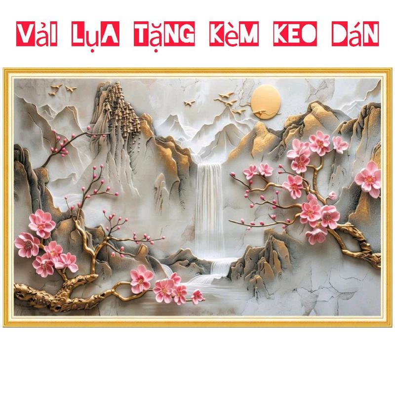 Tranh dán tường điêu khắc đắp nổi giả 3d