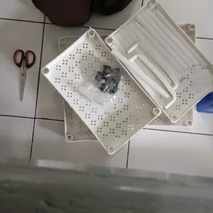 COD Square rak dapur putih rak kamar mandi rak troli rak susun serbaguna rak dorong 5 tingkat dengan roda