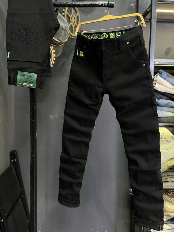 GIÁ MỞ BÁN 3K DENIM Jean Denim Guangzhou K2251 Quần Jean Nam Dài Màu Đen Mẫu Mới Túi Thêu Xéo Chi Tiết Như Hình J3875