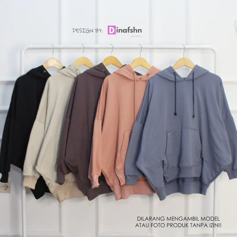SWEATER HOODIE BELAH PINGGIR OVERSIZE XXXL HOODIE POCKET WANITA TOPI 2 LAYER 0