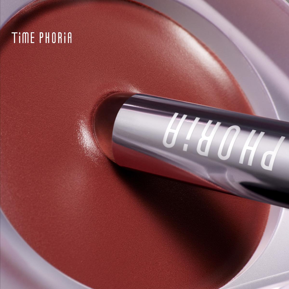 [Limited 69k!] TIME PHORIA Orbita 3-in-1 Blurring Pot Liptint Lucu Lipstik Tahan Lama Lip Cream Waterproof Gincu Anti Air Blush On Eyeshadow High Pigment Color