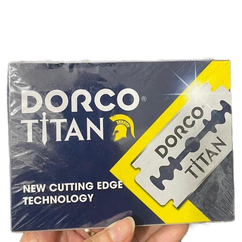 Lưỡi lam Dorco Titan, 1 hộp 100 lưỡi lam, chính hãng, tem chống hàng giả. cạo Râu nam, Cạo mặt cao