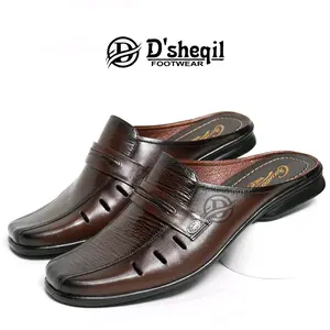 Sepatu Sandal Selop Bustong Kulit Sapi Shoes Pria