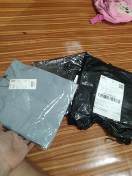 Product Review of Promo 2pcis Crop V Neck Lengan Panjang Wanita - Baju Knitwear Nyaman - Formal, Midi kemeja vest jumbo from L**7 1