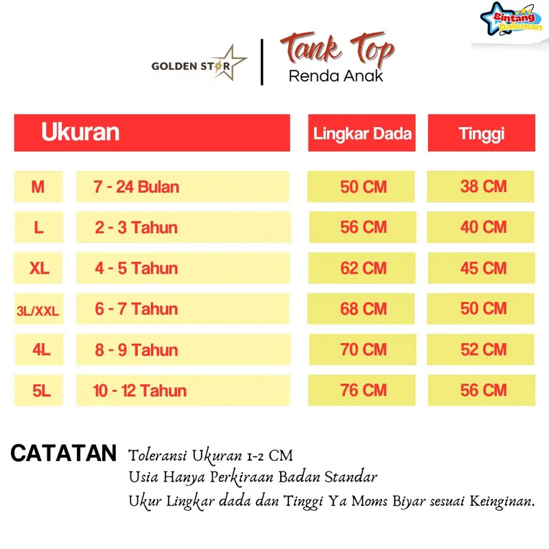 6 Pcs Tank Top renda Anak perempuan Warna - Tengtop Anak perempuan Warna Usia 0-2 Tahun Tanpa Bolong Bolong Kaos Dalam Kutang Anak Perempuan TREN - Kaos Singlet Anak Perempuan  / Tanktop Anak warna Lusinan pewe 8