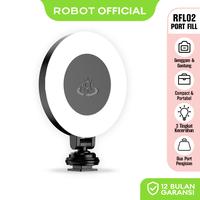 Gambar Robot RFL02 Beauty Fill Light Black With Three Mode and Brightness - ROBOT Lampu Selfie Original - Bergaransi 1 Tahun Bisa COD dari Robot Official Surabaya Kab. Tangerang 1 Tokopedia