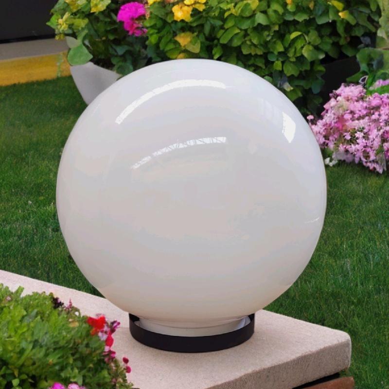 lampu taman bulat lampu tugu pagar meval 10 inch 25 cm lampu pilar outdoor 3