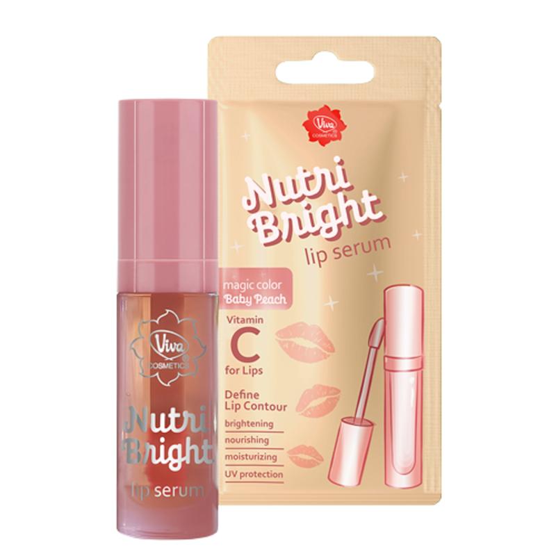 Viva Nutri Bright Lip Serum With AVOCADO OIL, VITAMIN C & E - 2.5ml untuk Bibir Kering 0