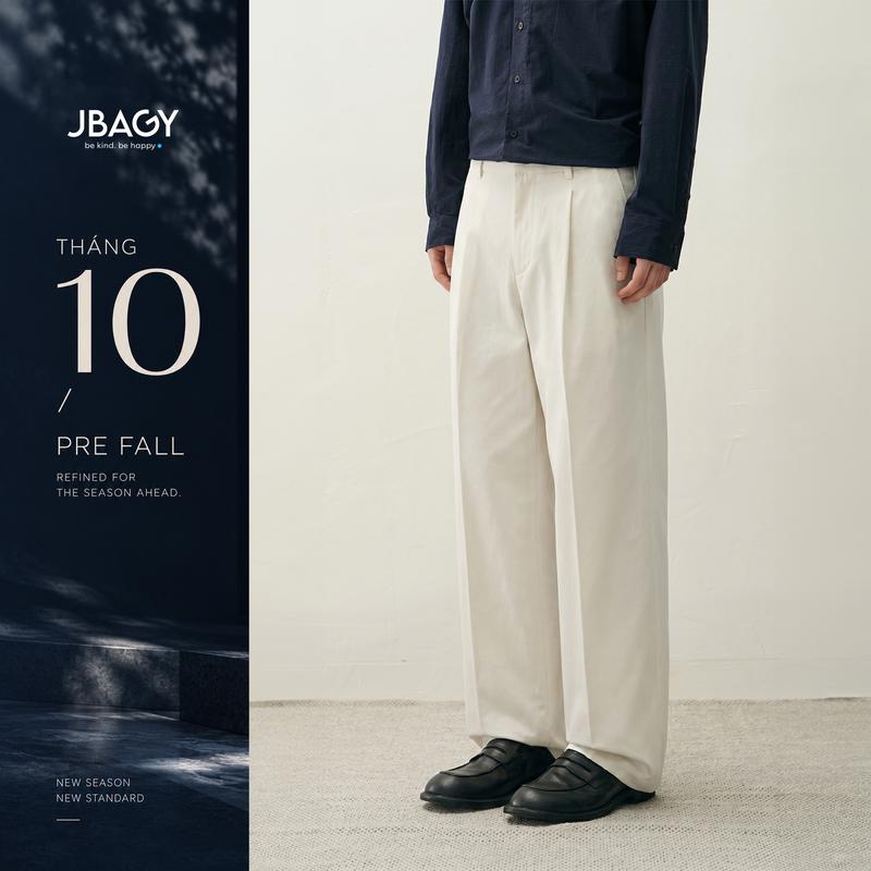 Summer 2026 | Quần Kaki nam vải Kaki Cotton cao cấp dáng suông đứng JBAGY - JD0102