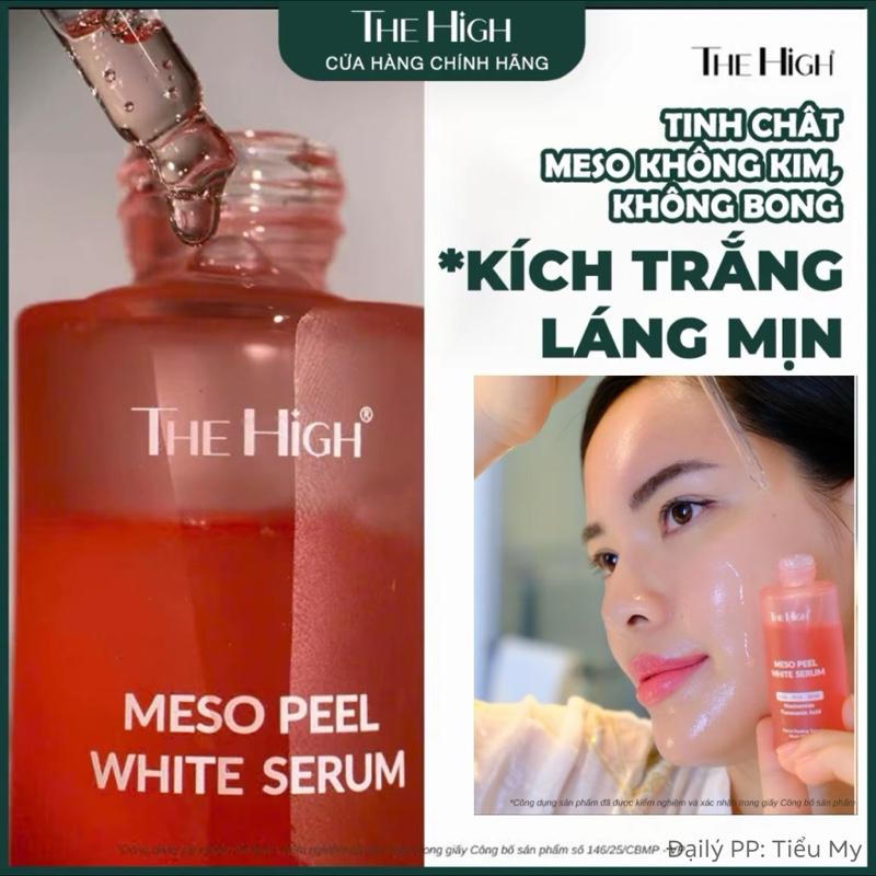 Serum Meso Peel THE HIGH 50ML CHÍNH HÃNG Hỗ Trợ Trắng Da căng bóng không đau không đỏ Hỗ Trợ Cải thiện Mụn da ko đều màu làm sạch sâu