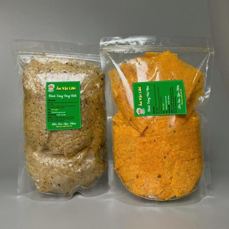 Combo Bánh Tráng Rong Biển & Phô Mai Tép (600g – 2 Túi) – Ăn Vặt Ngon, Đậm Vị, Cay Hấp Dẫn