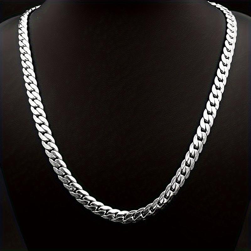 Dây Chuyền Bạc 925 Sterling, Rộng 6mm, Unisex, Chiều Dài 16/18/20/22/24 Inch,…