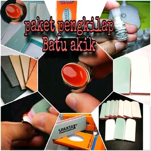 Paket Pengkilap Batu Akik Spartax dengan Spon Kulit Kain dan Serbuk Intan - Barang Berkualitas dengan Harga Terjangkau Car