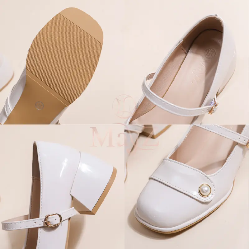 Sepatu Pesta Mayz 0023 Sepatu Kerja Heels Glossy Tali  3 Warna 8