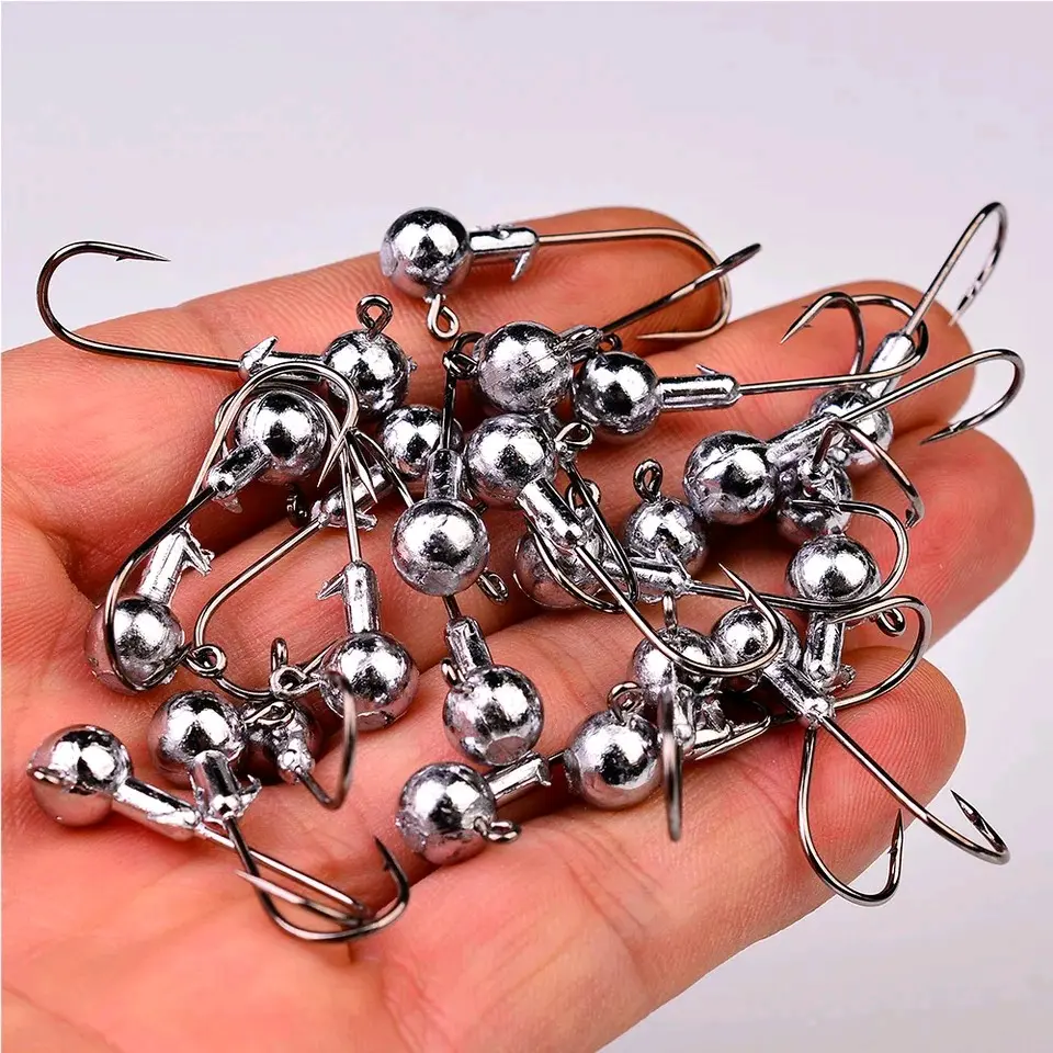 KAIL PANCING JIG HEAD UMPAN SOFTLURE WORM HOOK 1.5g/ 2gr/ 3.5gr/ 5gr - ECERAN 1PCS