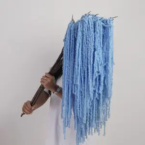 Juntai amarantus woll Panjang home décor, bunga Panjang bahan woll lembut warna warni indah