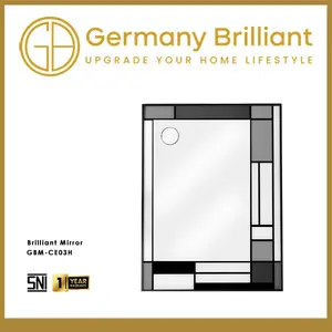 Germany Brilliant Kaca/Cermin Wastafel Kamar Mandi GBM-CE03H