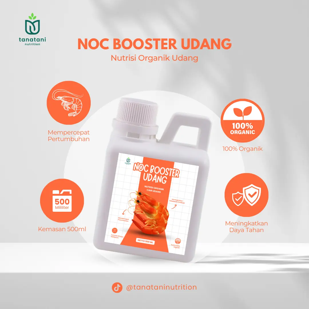 NOC BOOSTER Udang 500ML - Nutrisi Organik Cair Udang