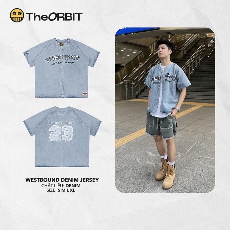 Áo Thể Thao Nam Nữ The ORBIT - Westbound DENIM JERSEY - Local Brand Chính Hãng