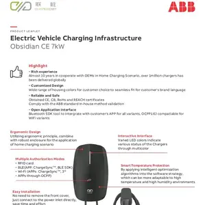 Wall Charger / Home Charger Obsidian ABB (Black)  7kwh