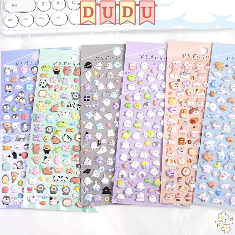 ẢNH THẬT Sticker nổi 3D Bubble BonBon Charm dán 3D Diy 3D Glow-in-the-Dark Dán Hoạt Hình Dễ Thương