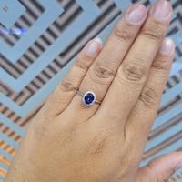 Gambar Cincin berlian Blue Sapphire VLR618786 Victoria Jewellery dari Victoria Jewellery Online Kota Administrasi Jakarta Selatan 4 Tokopedia