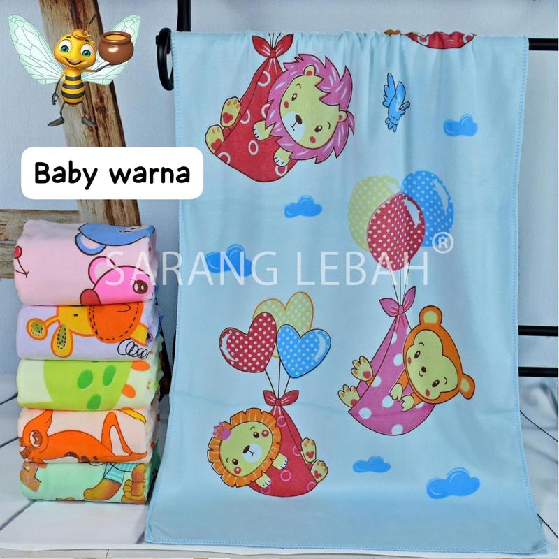 Handuk Bayi Premium / Mandi Lembut Microfiber 50 CM x 100 CM / Handuk Anak / Handuk Baby Motif Color Tebal dan Lembut / Daya Serap Tinggi Murah / Perlengkapan Bayi / Handuk Sarang Lebah 1