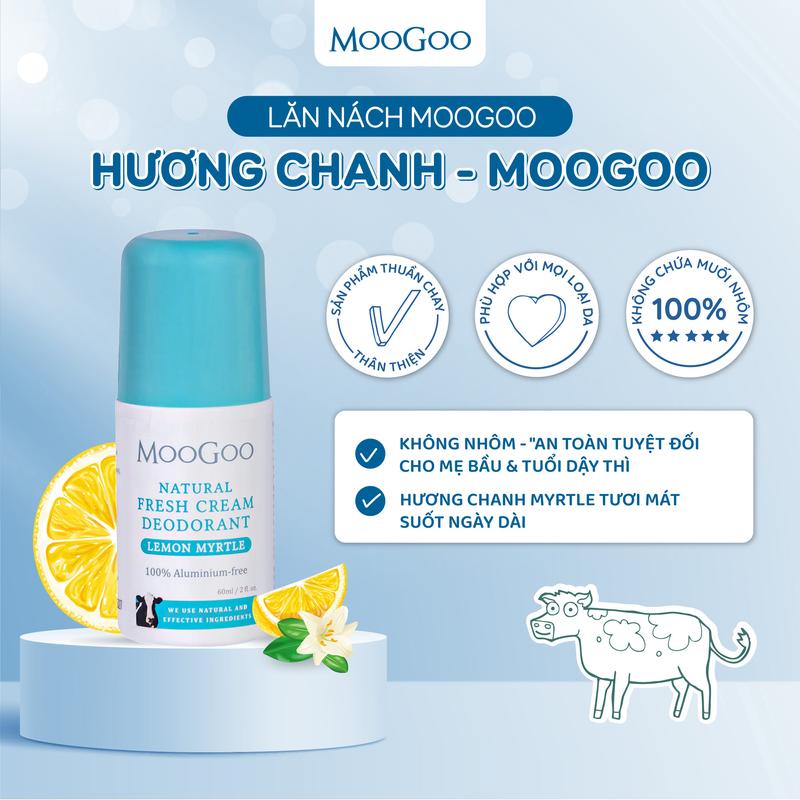   MooGoo  Lăn Khử Mùi Lành Tính Từ Thiên Nhiên Cho Mẹ Bầu Mẹ Sau Sinh Không Muối Nhôm Không Cồn 