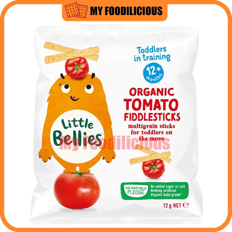 Little Bellies Organic Baby Puff Round A Bouts Healthy Snack Rice Cereal Food Superfood Fiddlesticks 7M Snek Bayi 12g 7