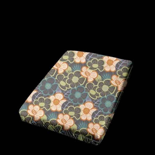 Sarung Kasur Busa Resleting Motif Bunga/Abstrak - Model Terbaru sprei 4