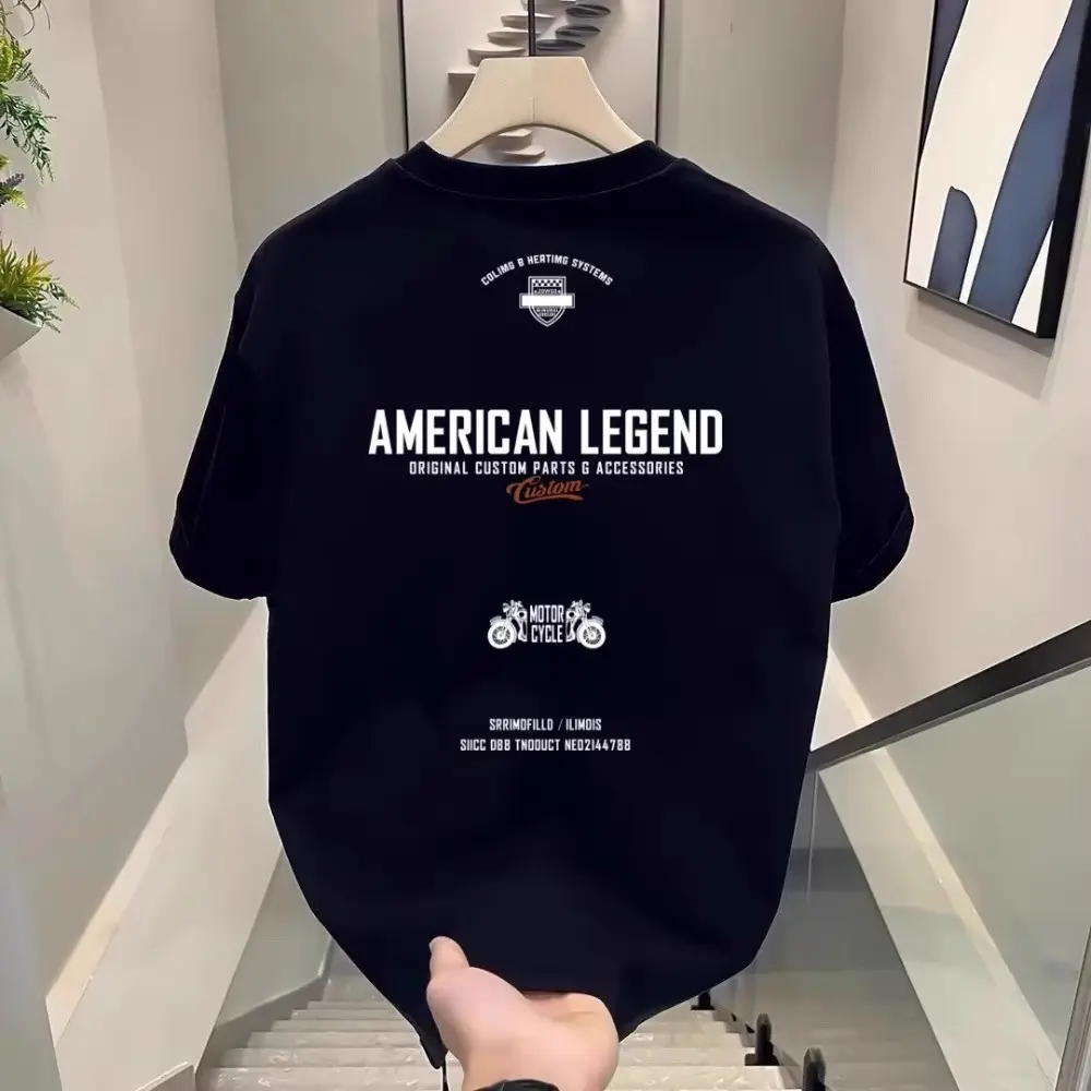 *Ready stock* T-shirts for men, fashionable tops, motorcycle culture clothing, great fabrics, beautiful T-shirts for men and women