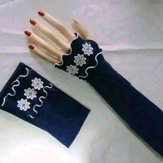 Handsock Jempol Melati Cantik untuk Muslimah - Berbagai Warna Tersedia - Manset tangan Wanita
