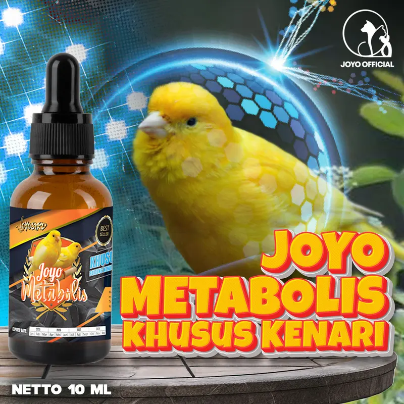 VITAMIN METABOLISME TUBUH BURUNG   | MENJAGA IMUN TUBUH BURUNG   ( KHUSUS KENARI ) | JOYO METABOLIS KENARI 10 ML 0