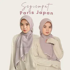 PARIS JAPAN ORIGINAL by keeyascarf Hijab Segiempat Paris Japan Original Tegak Di Dahi