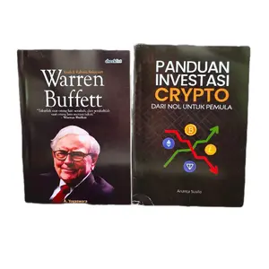 Paket 2 Buku MOTIVASI - KISAH & RAHASIA KEKAYAAN WARREN BUFFETT & PANDUAN INVESTASI CRYPTO