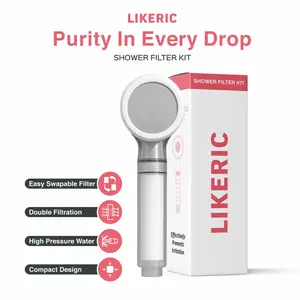 LIKERIC Shower Filter Kit - Shower Mandi Dengan Filter 10X Lebih Bersih