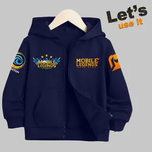 Let's Use It Jaket Zipper Anak Laki Laki Mobile Legend Usia 2-13 Tahun Bahan Thailand AKP Sablon Digital Premium Size M-XXXL