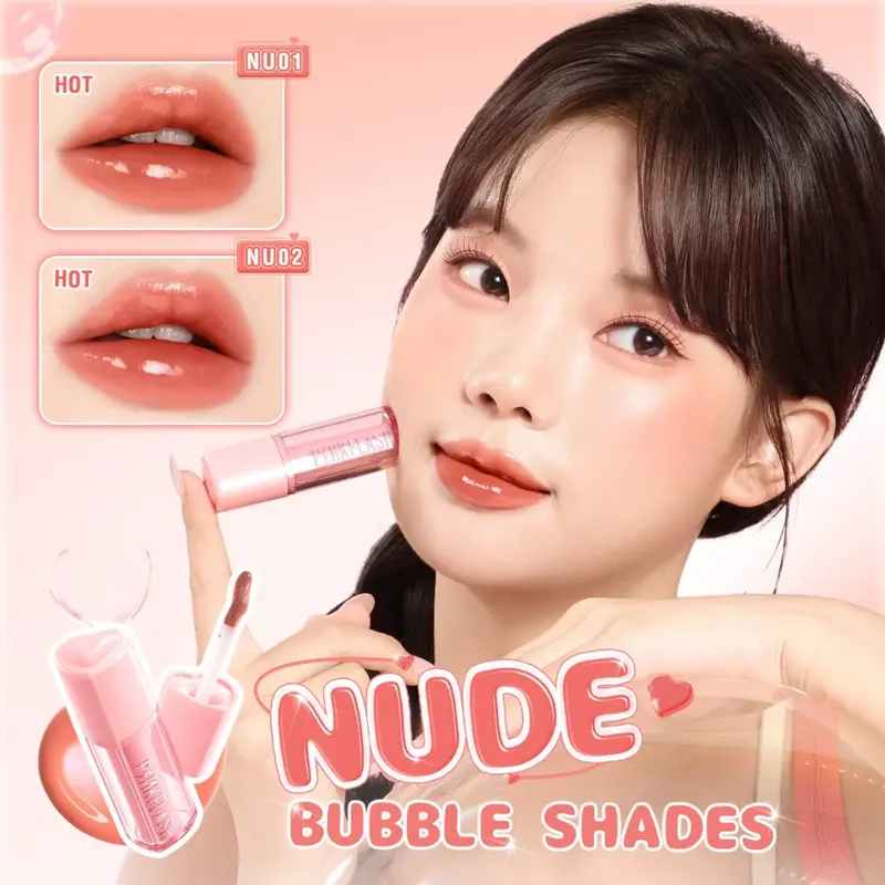 【NEW】PINKFLASH Transferproof Bubble Glowy Tint Lips liptint Bubble Long-lasting Smooth abd Fresh 5 Shades 4