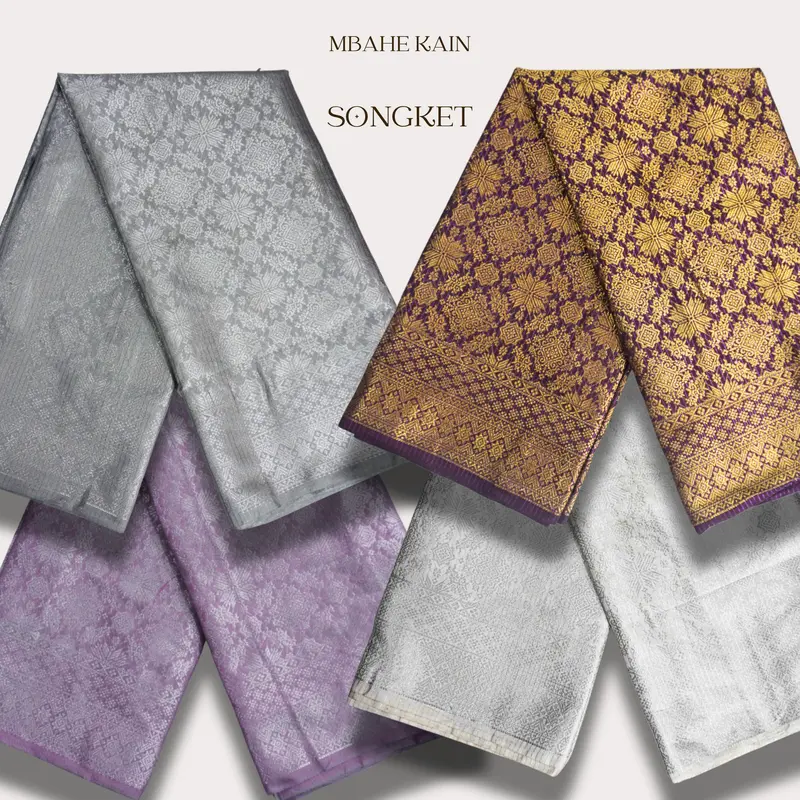 Kain Songket Meteran Eceran Murah Harga Per Satu Meter Mbahe Textile 2